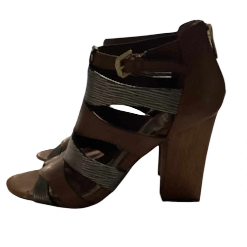 ISOLA leather brown metallic‎ sandals size 7.5